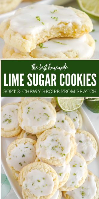 Soft Lime Sugar Cookies