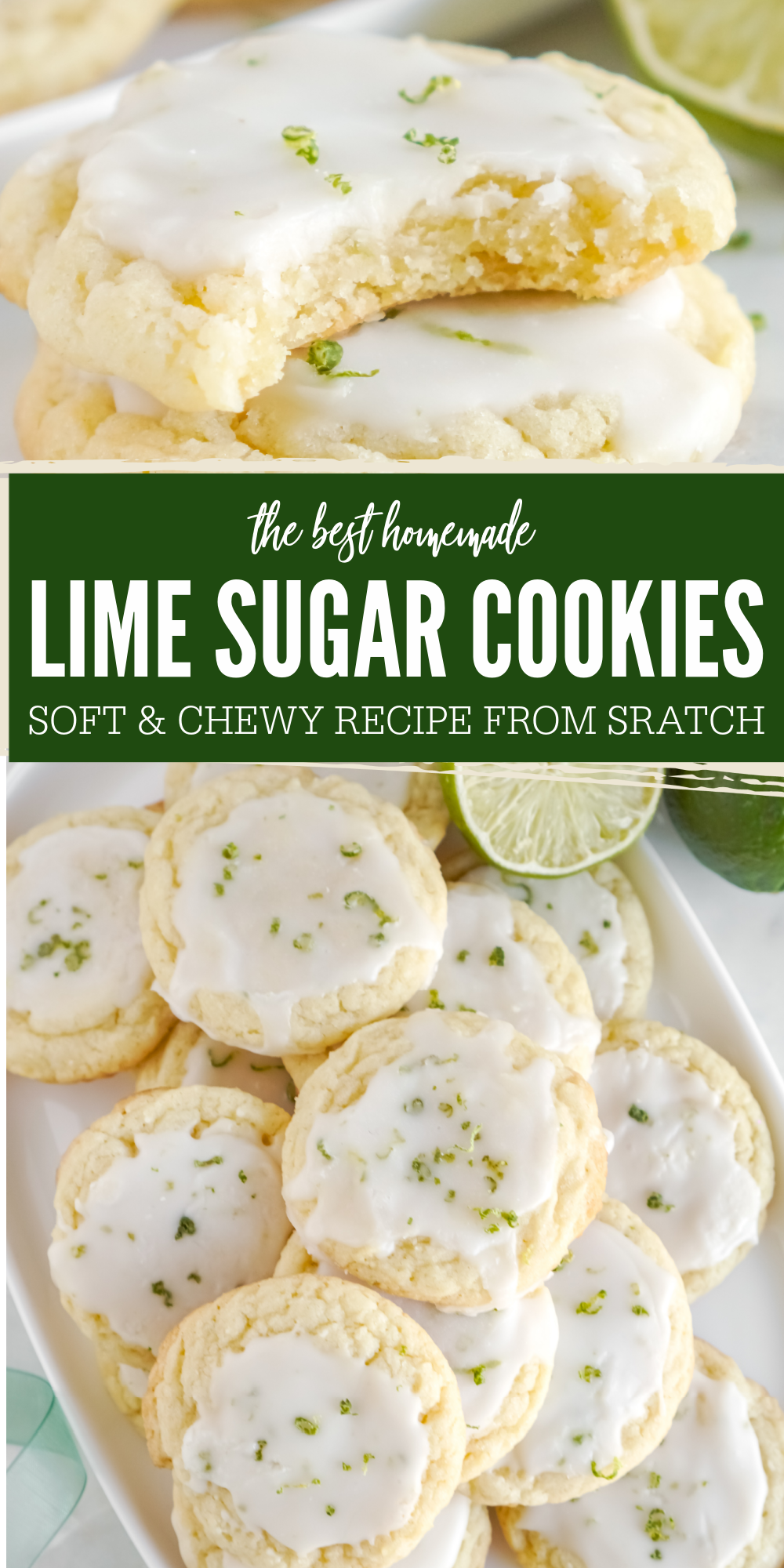 Soft Lime Sugar Cookies