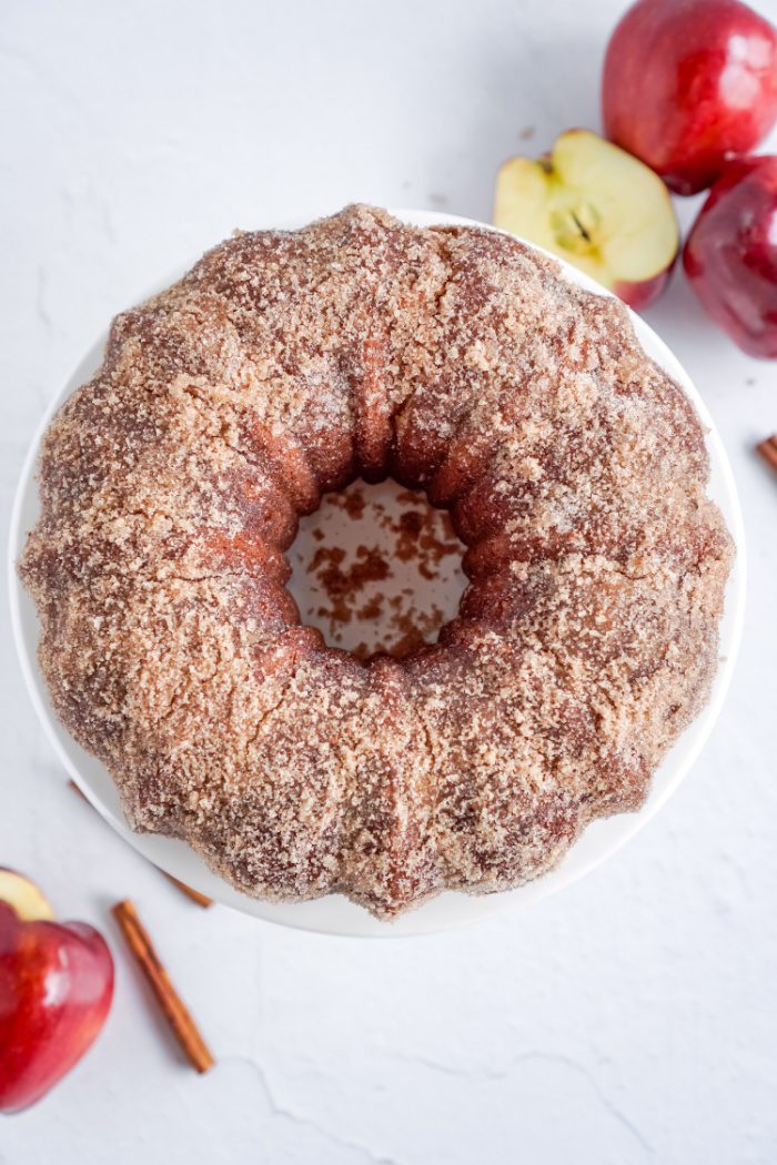 Picture of Apple Cider Donut Cake from above