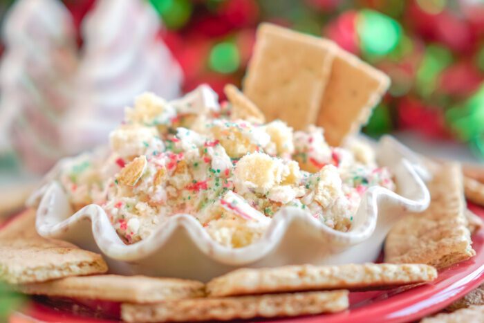 Entire bowl of Christmas Cookie Dip