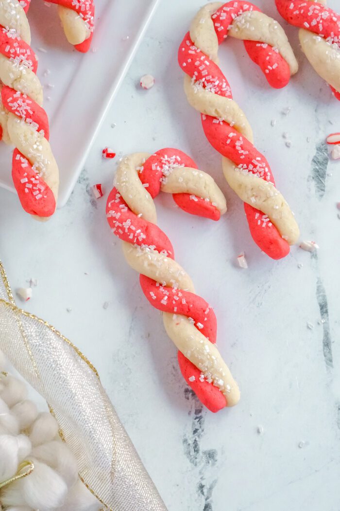 2 Candy Cane Sugar Cookies