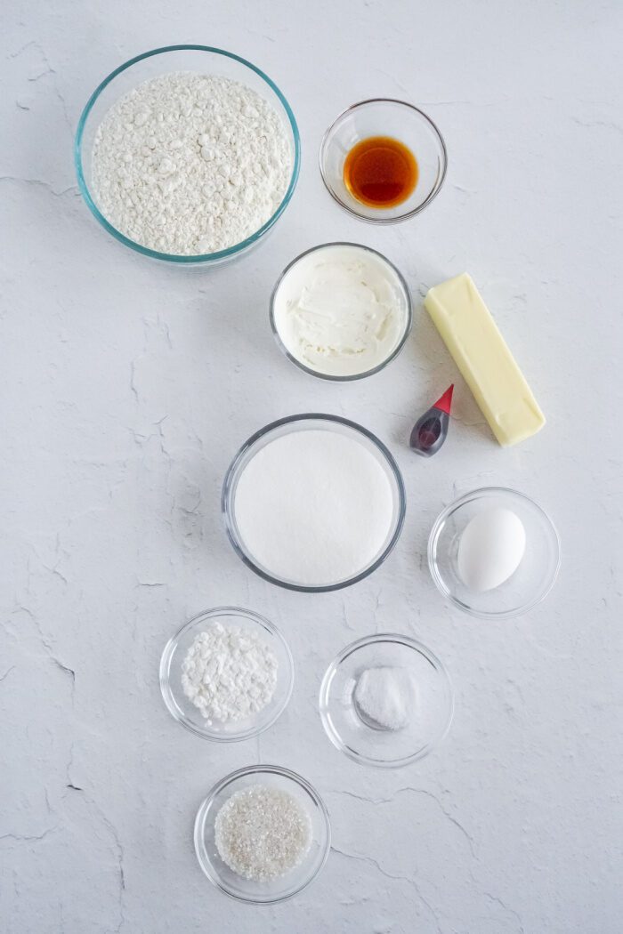 Candy Cane Cookies Ingredients