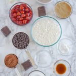 Cherry Chocolate Thumbprint Cookie Ingredients