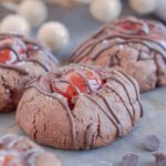 Chocolate Thumbprint Cookies with Cherries