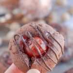 Chocolate Thumbprint Cookies with Cherry Pie Filling