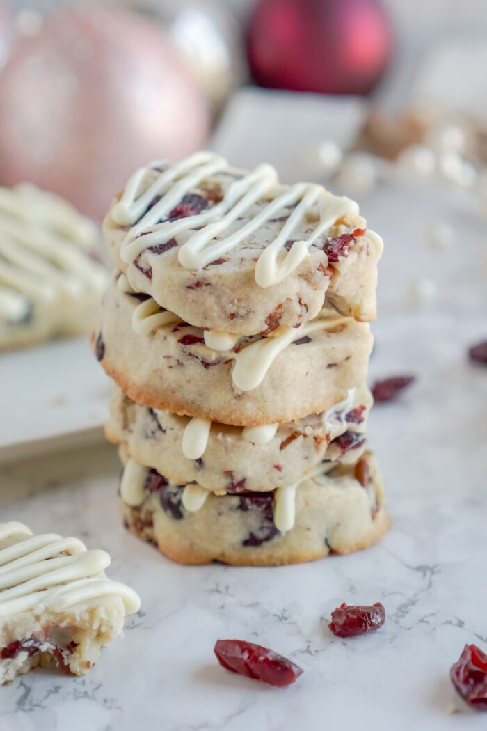 Stack of 4 Cranberry Pecan Cookies