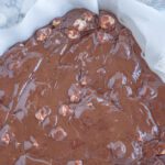 Fudge in prepared pan