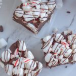Hot Chocolate Fudge with Peppermints