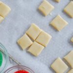 Mini cookies on baking sheet