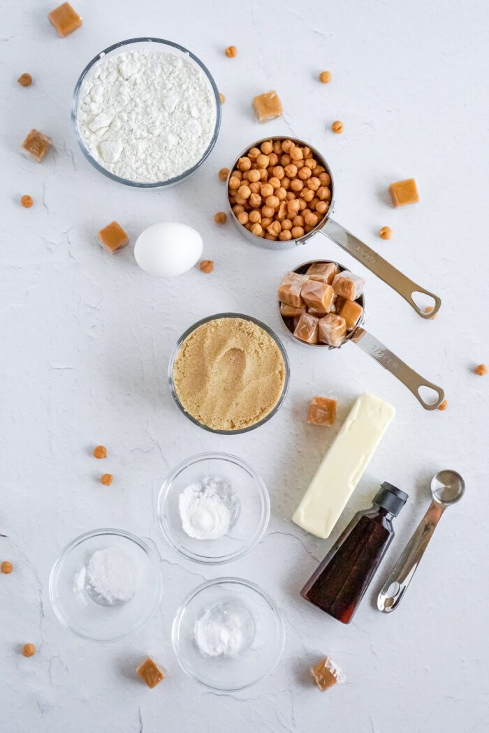 Salted Caramel Cookies Ingredients