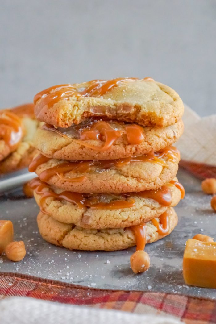 Stack of 5 Salted Caramel Cookies