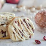 White Chocolate Cranberry Shortbread Cookies