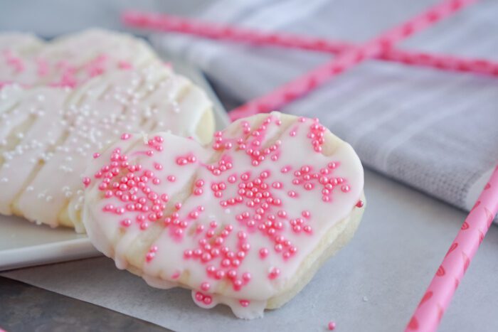 Wide View of a Valentine's Day Cookie