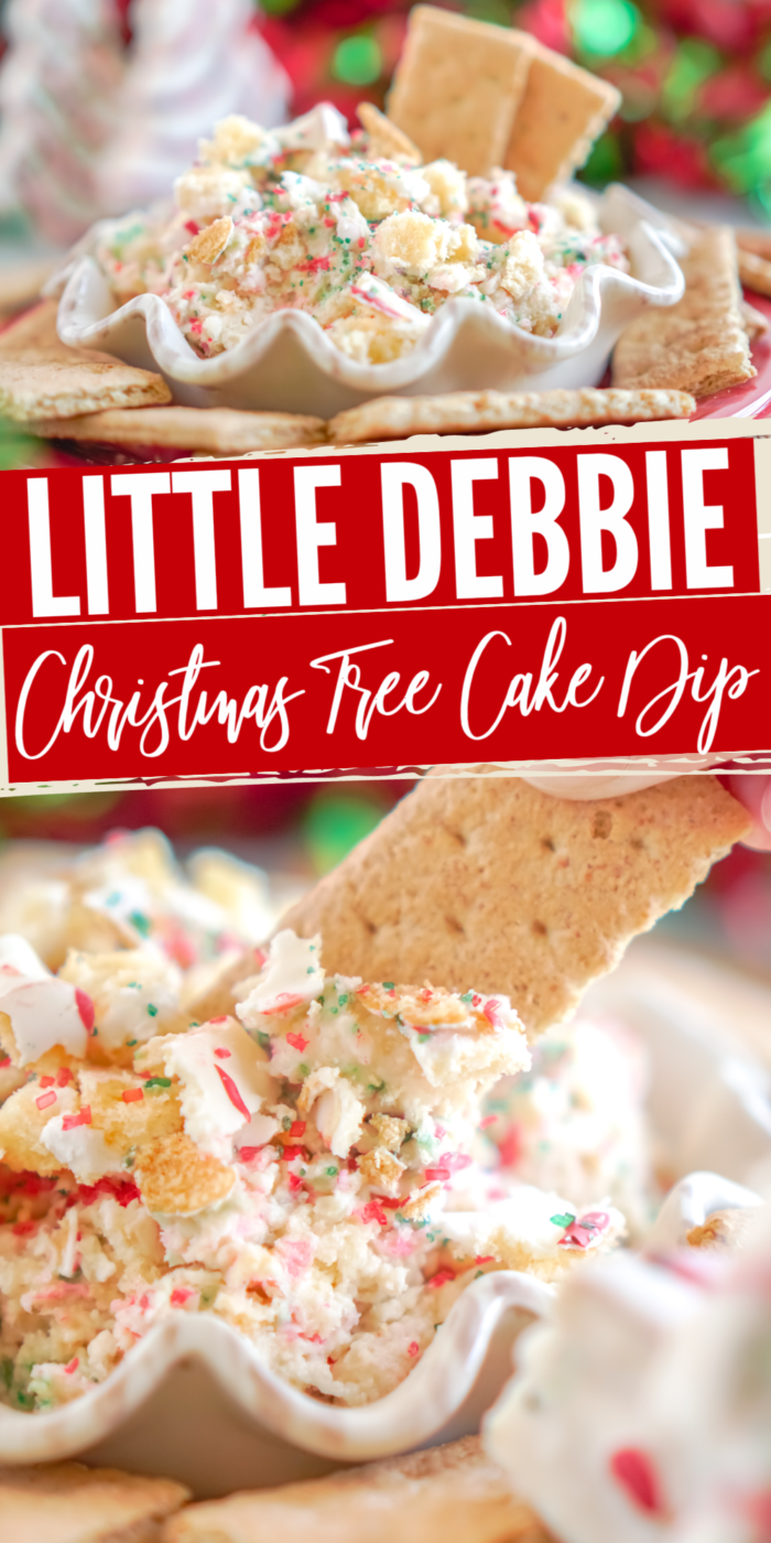 Little Debbie Christmas Tree Cake Dip.