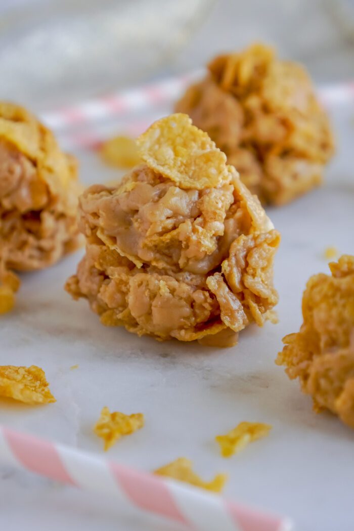 Close Up of a Cornflake Cookie