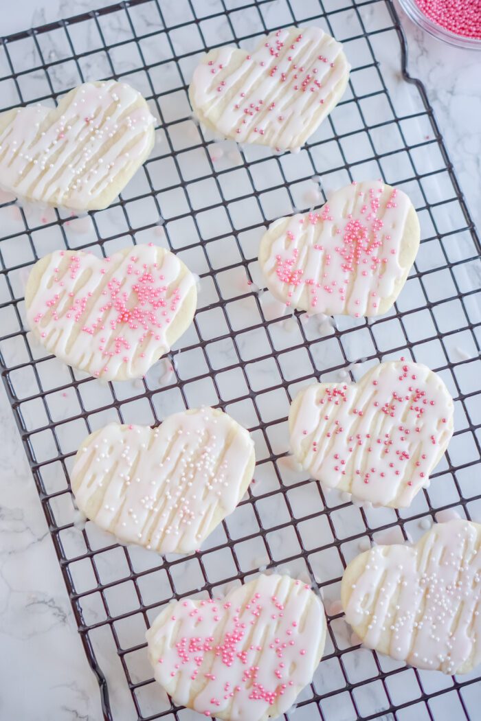 Decorated Valentine's Day Sugar Cookies