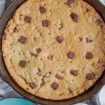 Homemade Skillet Cookie with Chocolate Chunks