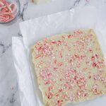 Peppermint Fudge with Crushed Peppermint On Top