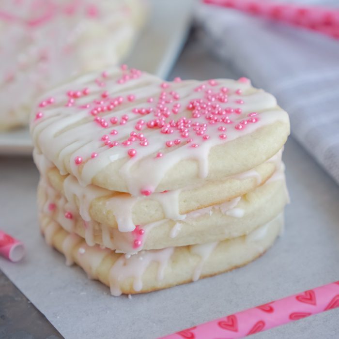 Stack of 4 Valentine's Day Cookies