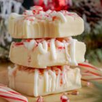 White Chocolate Candy Cane Fudge!