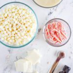 White Chocolate Candy Cane Fudge Ingredients