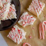 White Chocolate Fudge with Candy Canes