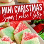 Mini Christmas Sugar Cookie Bites