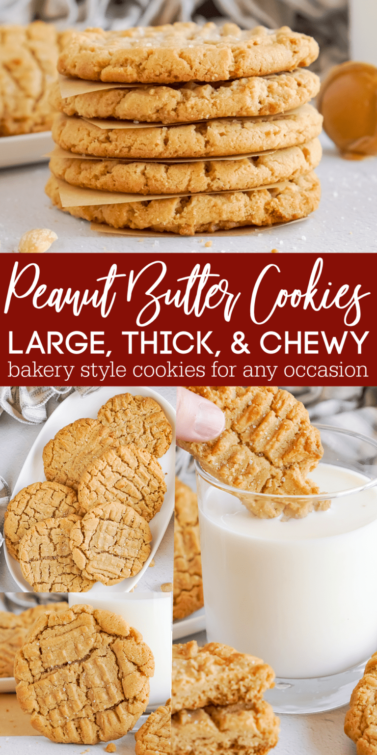 Bakery Style Peanut Butter Cookies! - LemonPeony