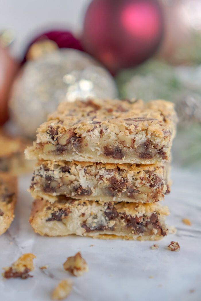 Stack of 3 Pecan Pie Bars