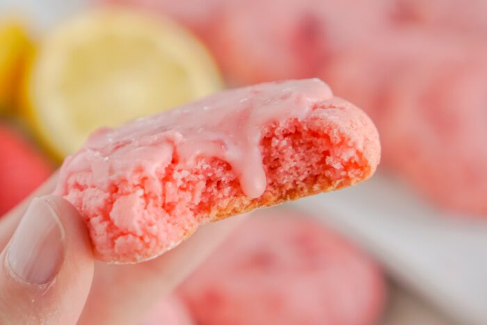 Wide view of Strawberry Cake Mix Cookie