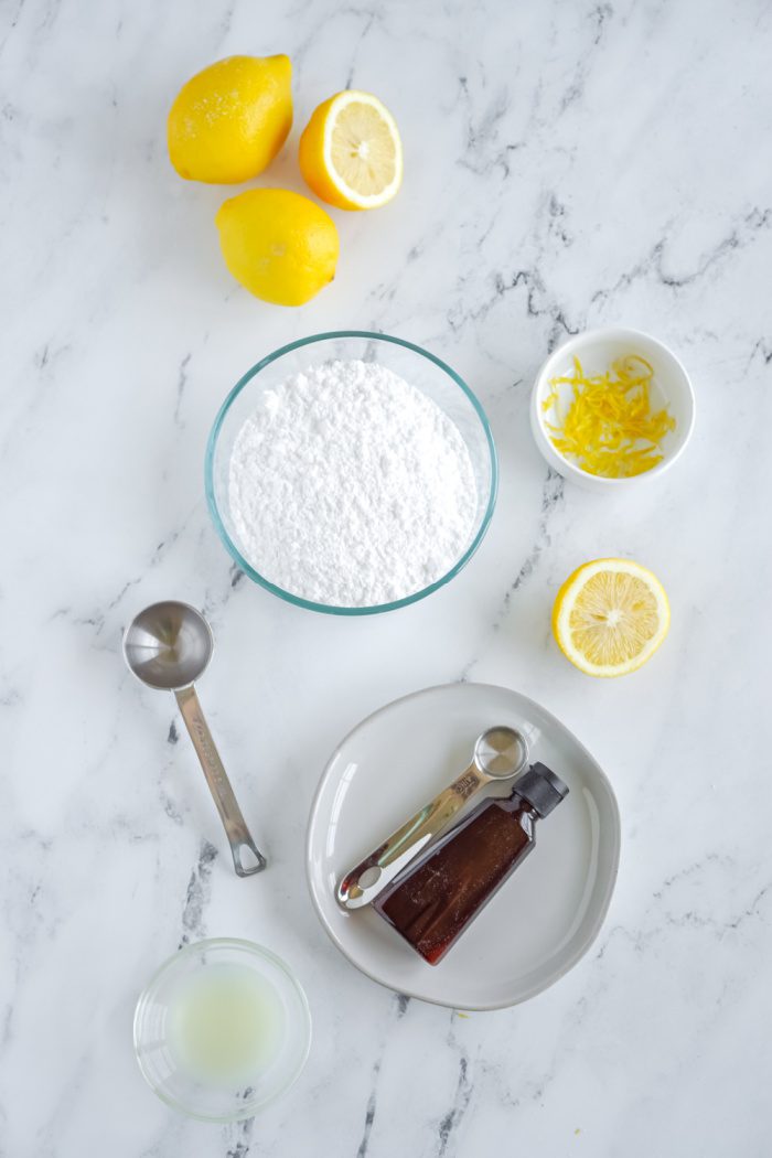 Lemon glaze ingredients