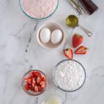 Strawberry Cake Mix Cookies with Strawberry Lemon Glaze Ingredients