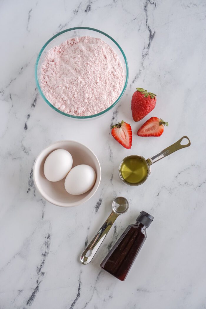 Strawberry Cookie Ingredients