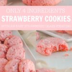 Strawberry Cookies Recipe with Strawberry Glaze