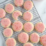 Strawberry Glaze Cookies on Rack