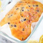 Baked lemon blueberry loaf