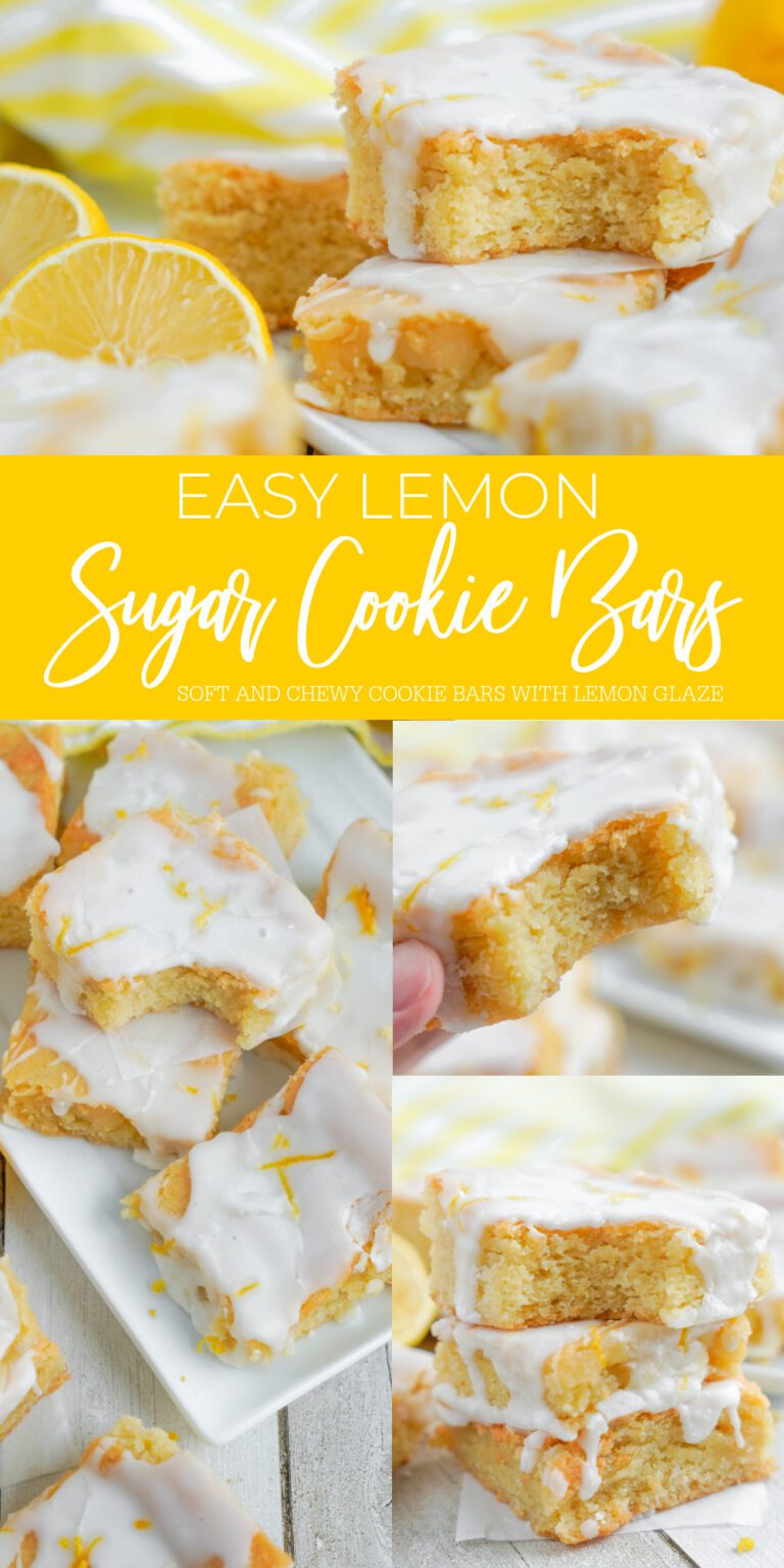 Easy Lemon Cookie Bars - LemonPeony