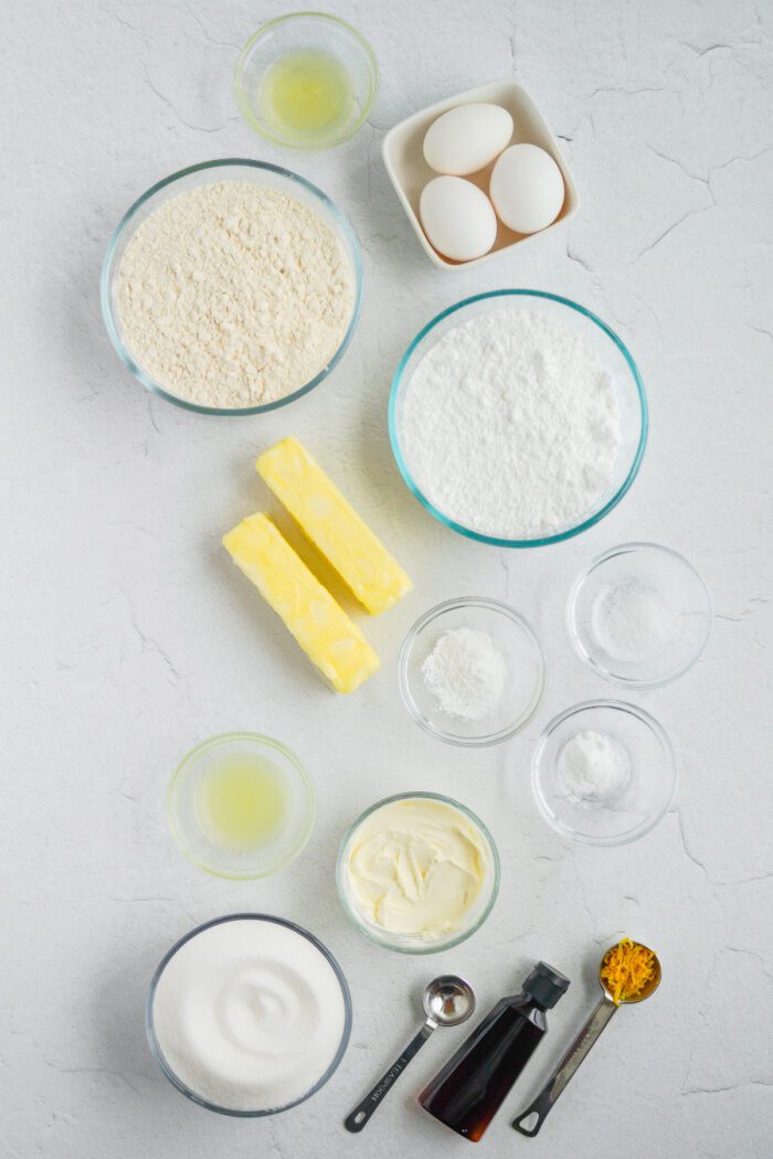 Lemon Sugar Cookie Bars Ingredients