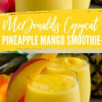 McDonald’s Copycat Pineapple Mango Smoothie