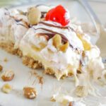 No Bake Banana Split Pie