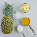 Pineapple Smoothie with Yogurt Ingredients