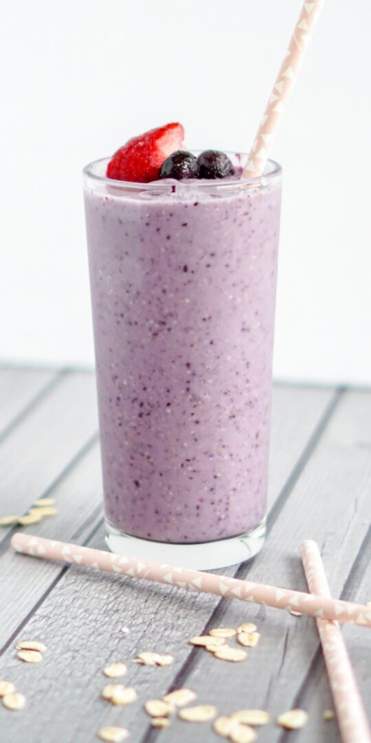 Strawberry Blueberry Smoothie Recipe Lemon Peony 9518