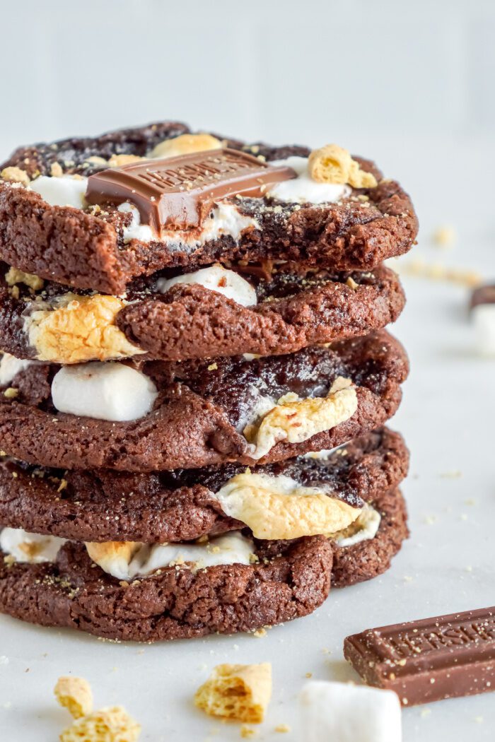 Stack of 5 Chocolate S'mores Cookies