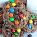 Easy Chocolate M&M Cookies