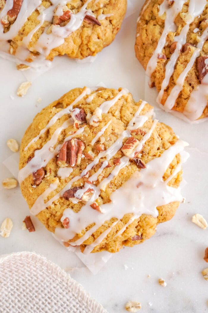 Above view of Pumpkin Oatmeal cookie