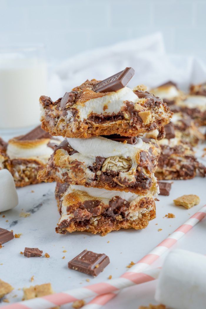 Stack of 3 S'mores Bars