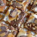 Reese’s S’mores Bars cut into squares
