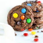 Best Easy Double Chocolate M&M Cookies