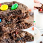 Easy Double Chocolate M&M Cookies Facebook