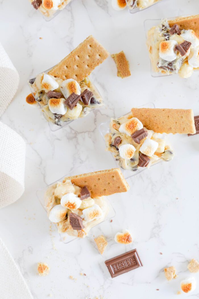 Three bowls of S'mores Dip